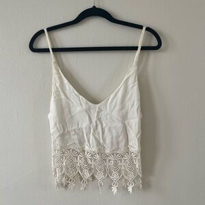 SOLD Stone Cold Fox Oui White Lace Tank Top